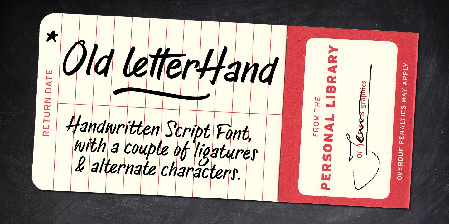 Przykładowa czcionka Old Letterhand #1